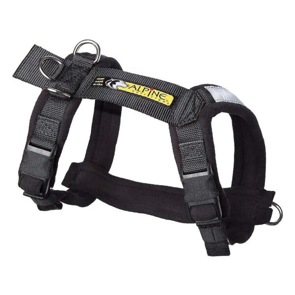 Adjustable Dog Harness with Padded Back Strap and Nickel Plated D-Rings for Versatile Use