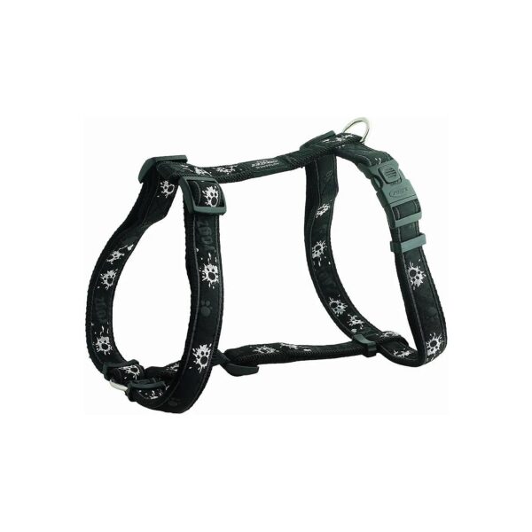 Adjustable Dog Straightjacket with Stylish Paint Paw Design