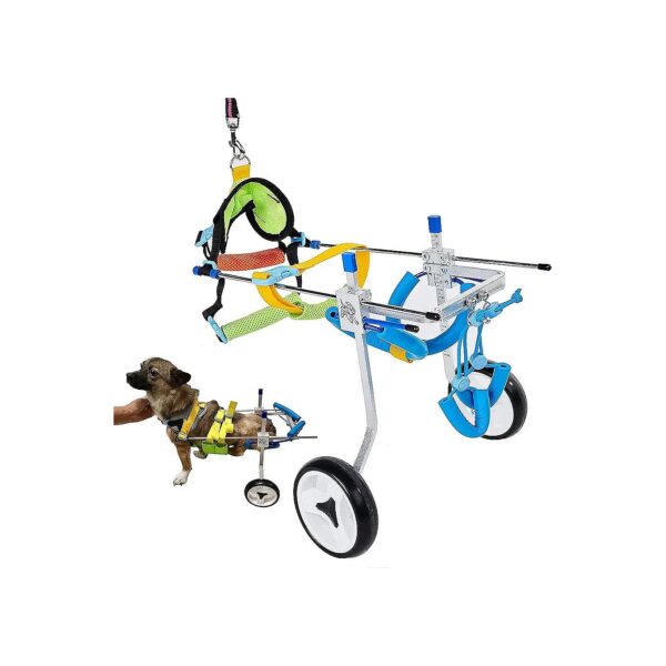 Adjustable Dog Wheelchair with Back Legs Support for Pets with Mobility Issues