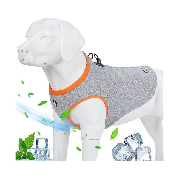 Adjustable Double Zipper Dog Cooling Vest for Small Hiking and Camping