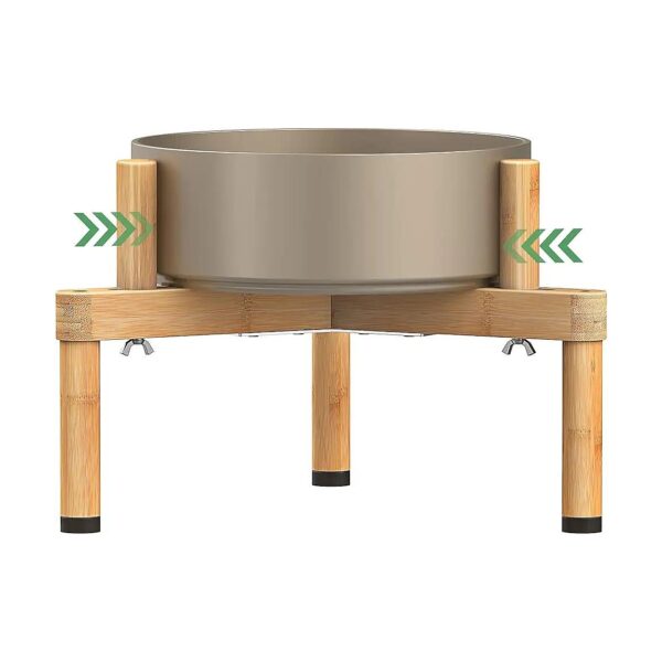 Adjustable Elevated Dog Food Stand for Small and Medium Dogs with 6-11 Inch Wide Bowls