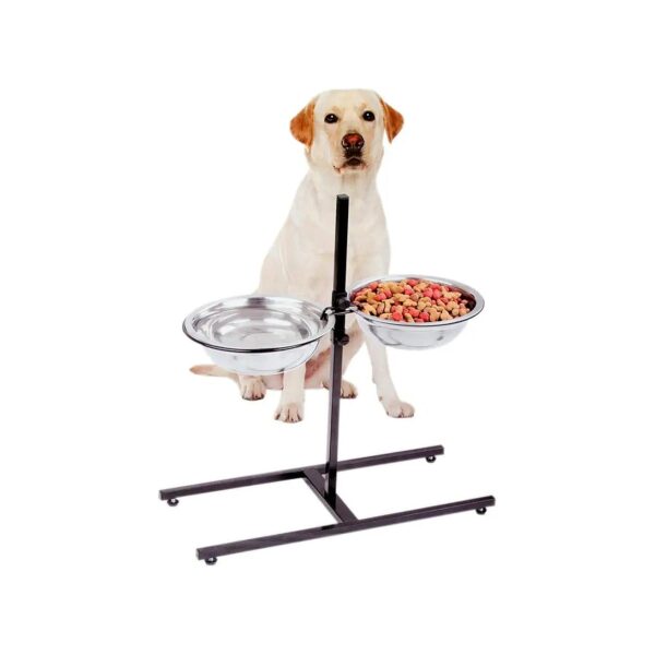 Adjustable Height Pet Feeder for Natural Eating and Easy Digestion