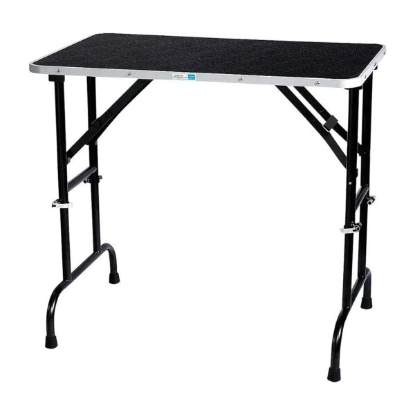 Adjustable Height Pet Grooming Table with Tension-Adjuster Screws