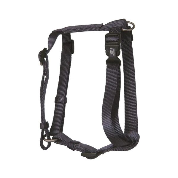 Adjustable Large Dog Harness Fits Chest Size 30-Inch to 40-Inch Solid Nylon Graphite