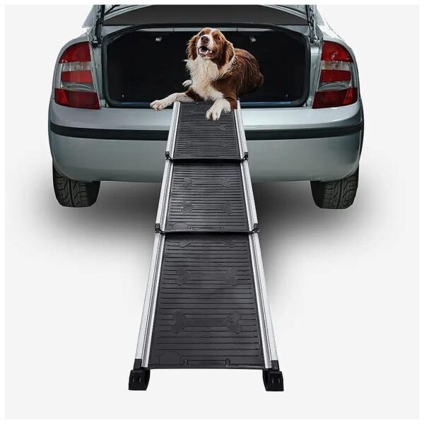 Adjustable Length Dog Ramps for Small Medium Large Dogs with SUV Support