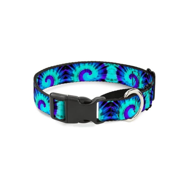 Adjustable Martingale Dog Collar with Unique Tie Dye Swirl Pattern