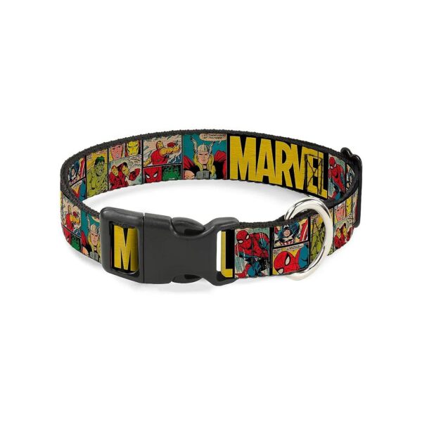 Adjustable Marvel Marvel Retro Comic Collar for Small to Medium Size Dogs