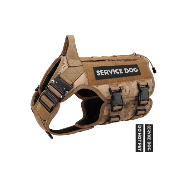 Adjustable Molle System Tactical Dog Vest for Working Dogs with Reflective Patch