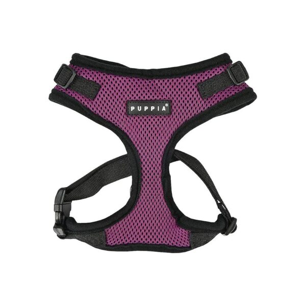 Adjustable Neck Polyester Dog Harness Large Comfortable Purple Solid