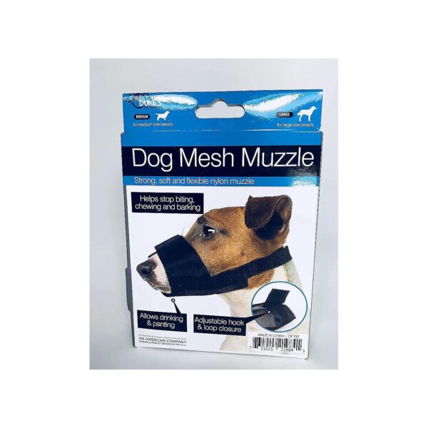 Adjustable Nylon Mesh Muzzle for Large Breed Dogs