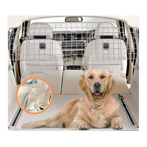 Adjustable Pet Car Barrier for SUVs and Vehicles Universal Fit Design