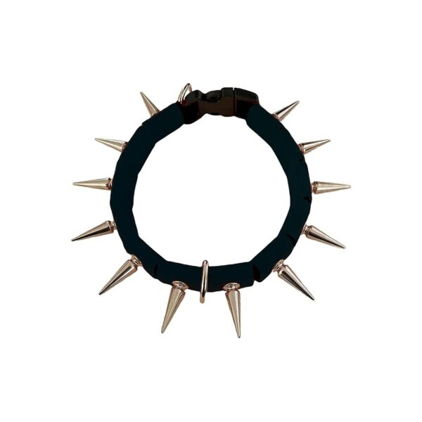 Adjustable Pet Collar with Spikes for Cats or Small Animals