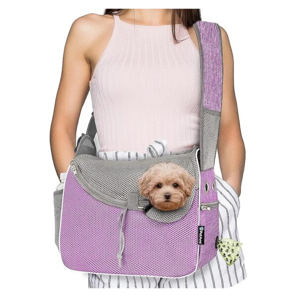 Adjustable Pet Sling Pouch for Medium Dog and Cat Travel