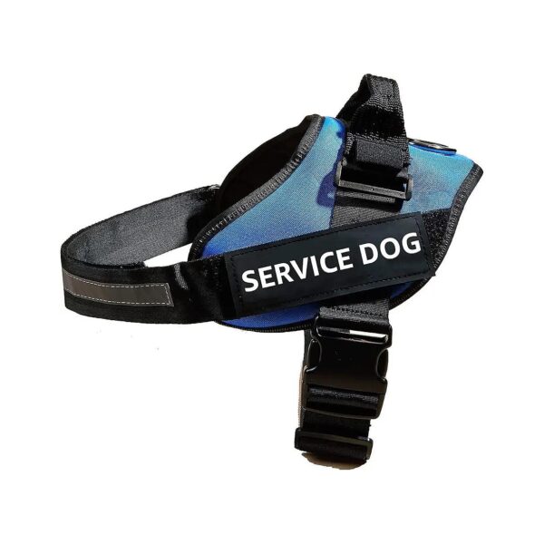 Adjustable Reflective No-Pull Halter for Emotional Support Dogs Large Blue