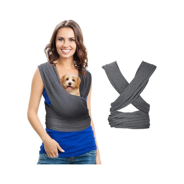 Adjustable Small Dog Sling Carrier for Pet Owners with Comfortable Cotton Design