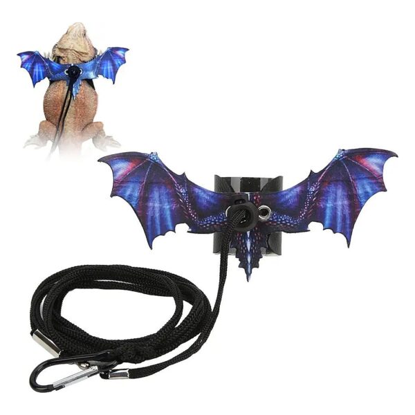 Adjustable Soft Leather Harness for Small Animals, Including Bearded Dragons and Ferrets