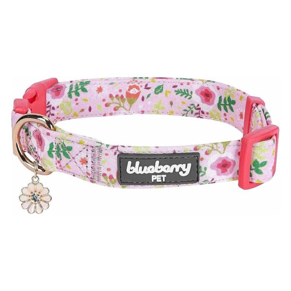 Adjustable Spring Inspired Garden Floral Dog Collar with Adjustable Neck 5-20 inches