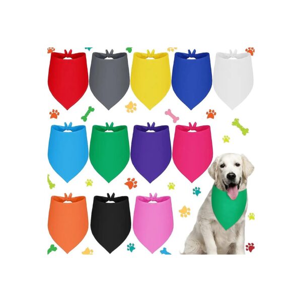 Adjustable Triangle Dog Bandanas for Dogs Cats with Soft Breathable Material