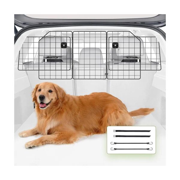 Adjustable Universal Fit SUV Dog Barrier for Backseat Travelers