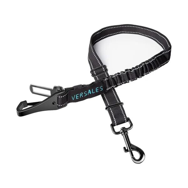 Adjustible Dog Car Seat Belt Harness with Reflective Tether for Safe Travel