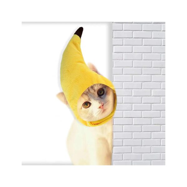 Adorable Banana Hat Headgear for Cats and Small Dogs Christmas Halloween Thanksgiving