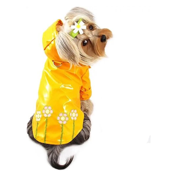 Adorable Daisy Raincoat for Large Dogs with Waterproof Nylon Fabric