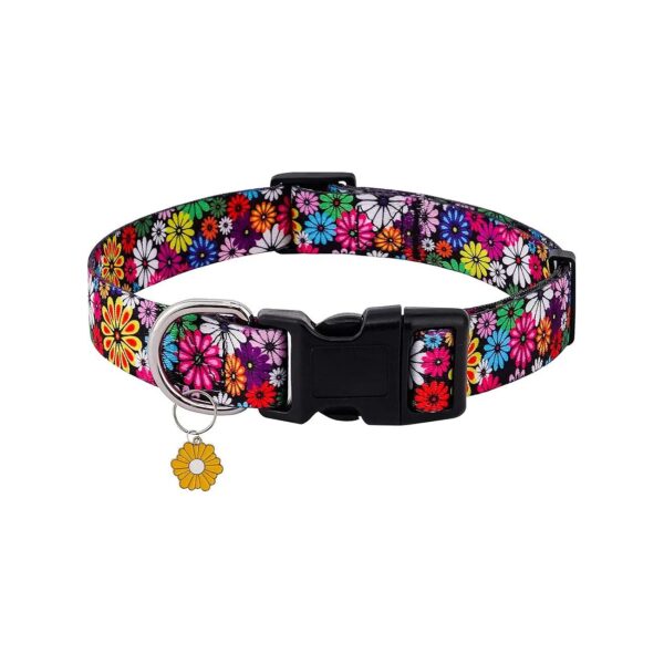 Adorable Floral Dog Collars for Small Large Dogs Multiple Pattern Options