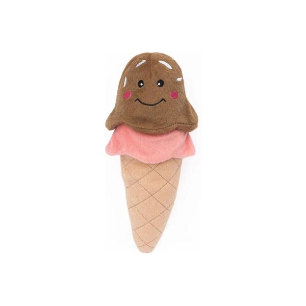 Adorable Ice Cream Plush Squeaker Dog Toy for Your Furry Friend's Entertainment