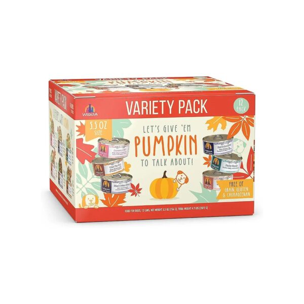 Adult Dog Food Variety Pack with Pumpkin for Fiber and Gut Health