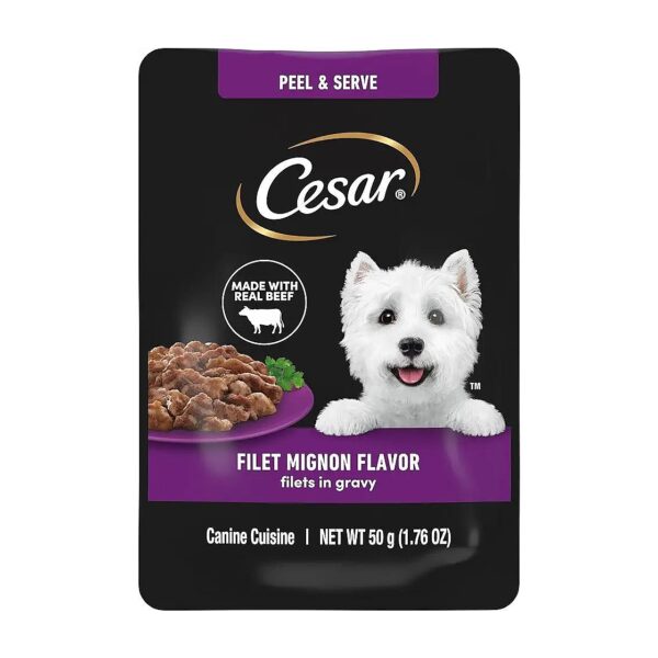 Adult Dog Wet Food in Gravy with Delicious Filet Mignon Flavor