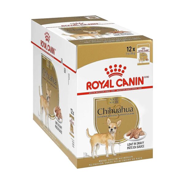 Adult Purebred Chihuahua Wet Dog Food in Loaf in Gravy for Healthy Stool and Coat