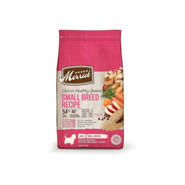 Adult Small Breed Dry Dog Food with Real Chicken and Whole Grains for Overall Health