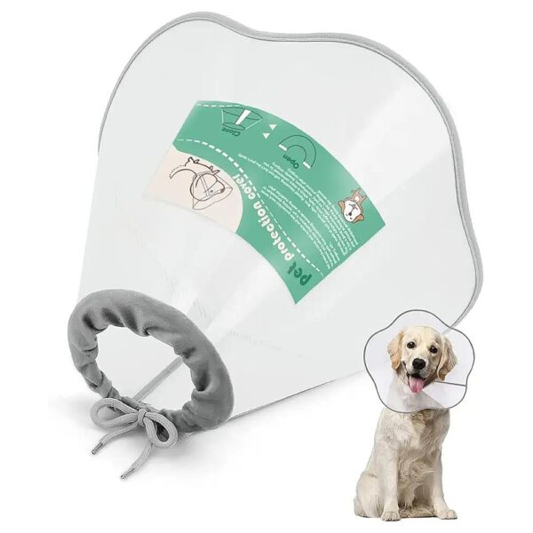 Advanced Anti-Lick Bite Wound Healing Adjustable Pet Recovery Collar for Dogs