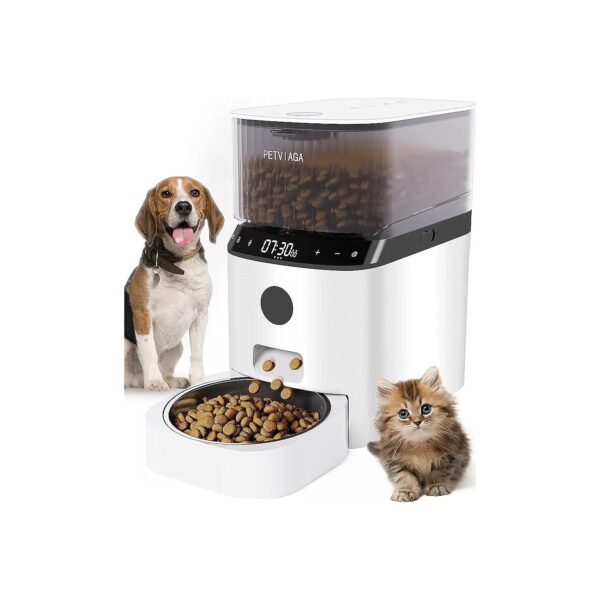 Advanced Pet Feeder with Whisker-Friendly Design and Portion Control for Precise Feedings