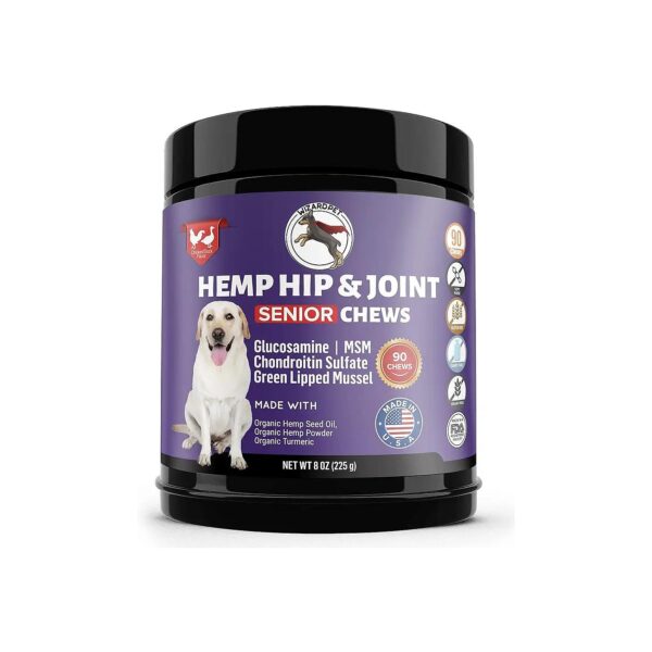 Advanced Senior Dog Care Formula with Hemp Oil and MS for Joint Relief