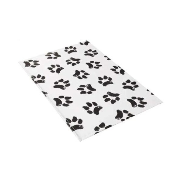 Affordable Dog Veterinary Scale Mat with Black and White Paw Print Design for Your Pet