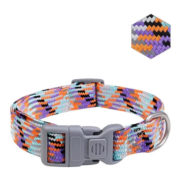 Affordable Skin-Friendly Dog Collar for Small Medium and Large Dogs - Geometric Pattern