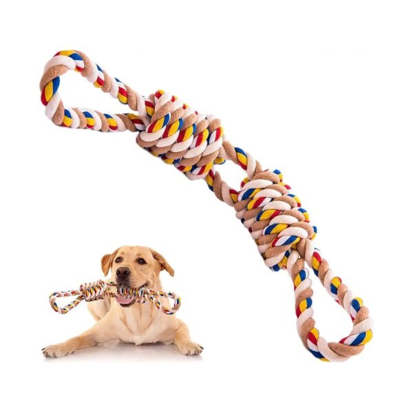 Aggressive Chew Rope Toys for Medium to Large Dogs with Dental Cleaning Benefits