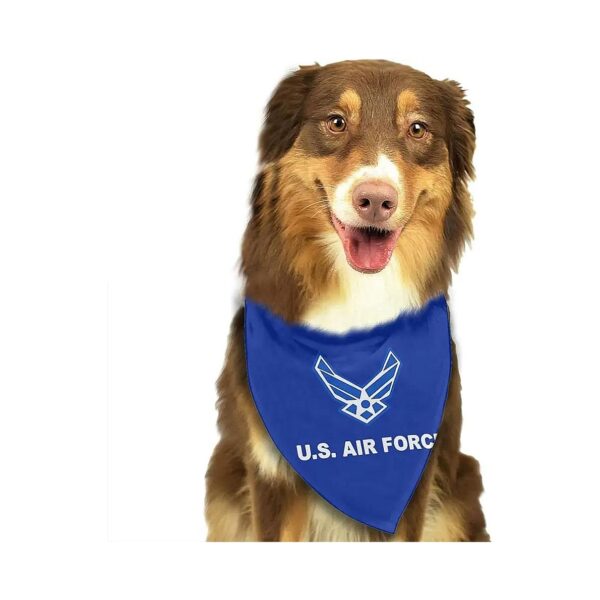 Air Force Military Flag Print Dog Bandana Neck Scarf for Small Medium Large Dogs