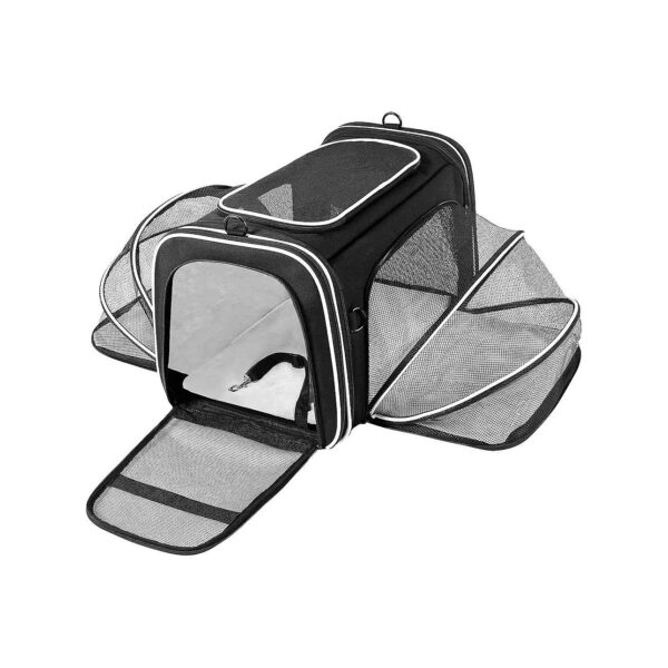 Airline Approved Pet Carrier with Washable Pads and Removable Mats for 2 Pets