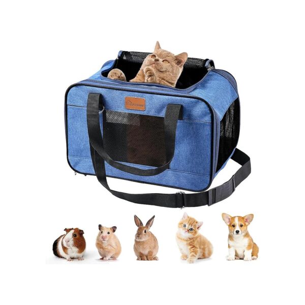 Airline Approved Soft-Sided Pet Carrier with Breathable Design for Cats and Small Animals