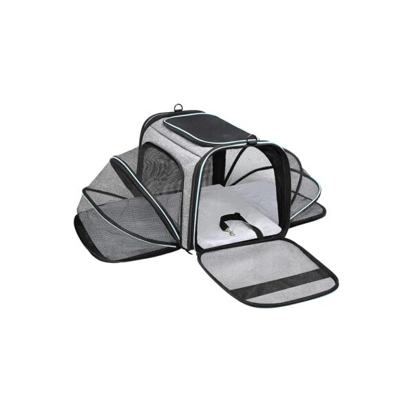 Airline TSA Approved Pet Carrier for Small Dogs and Cats with Removable Pads and Pockets