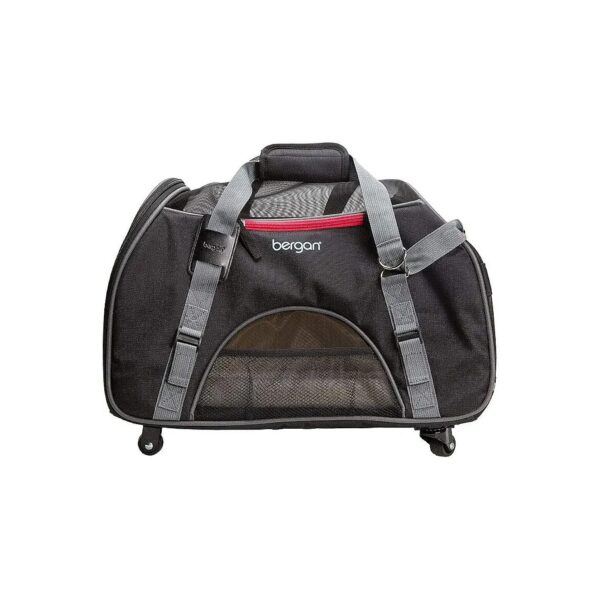 Airline-Approved Pet Carrier for Dogs up to 22 lbs with Soft Fleece Bed and Wheels