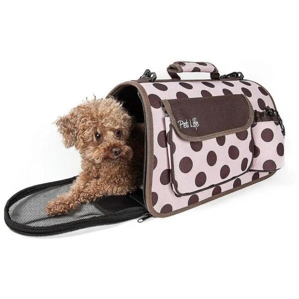 Airline-Approved Pet Carrier with Built-in Pouch and Washable Pet Mat for Comfort