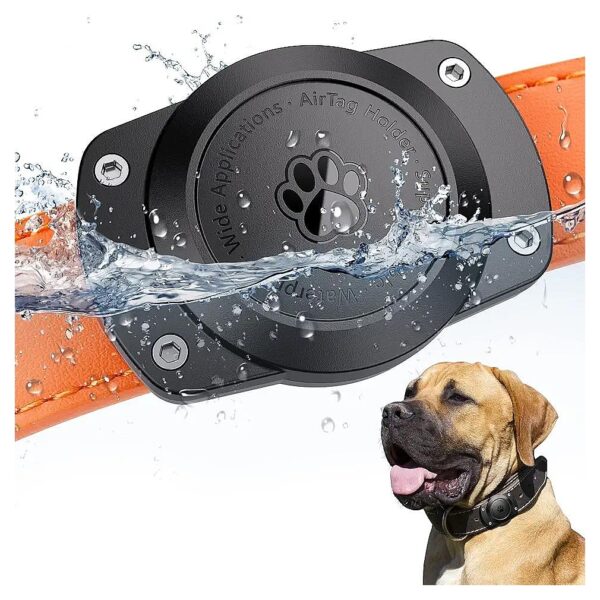 Airtag Case for Pets, Waterproof, Long Lasting, Strong ABS Material, PC Back Plate