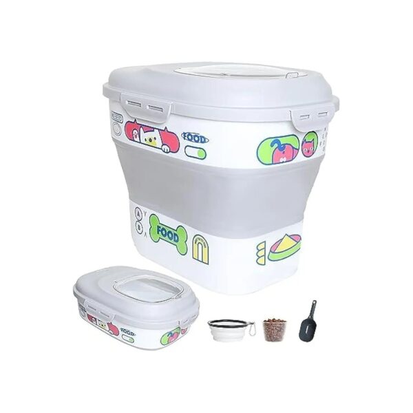 Airtight Pet Food Storage Container for Dog, Cat, and Other Pet Food