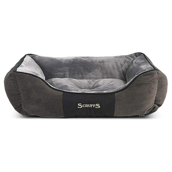 All Breeds Faux Suede Pet Bed in Graphite for Machine Washable