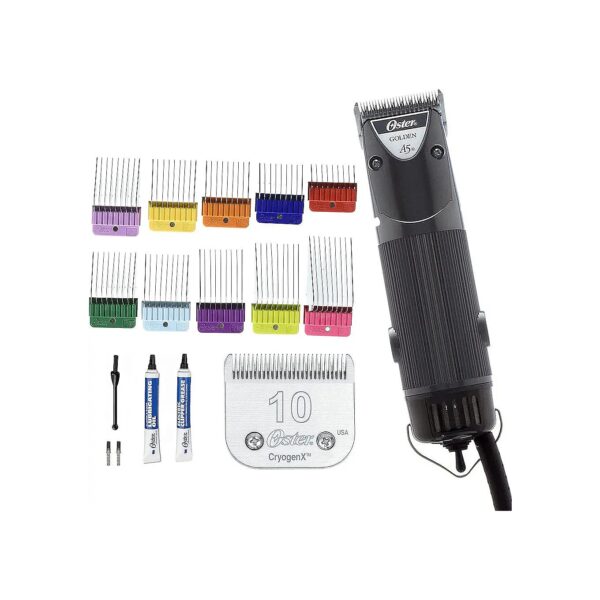 All Coat Type Pet Hair Clippers with Oster 10-Piece Comb Kit