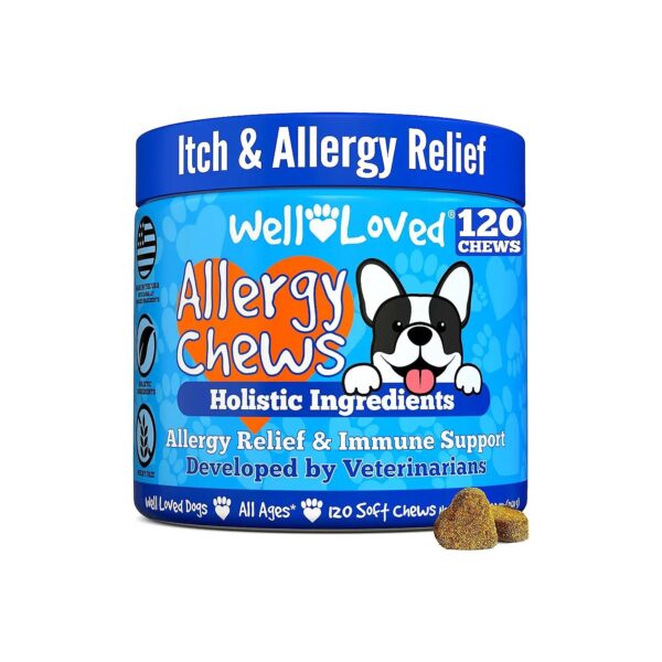 All Natural Dog Skin and Coat Supplement for Allergy Relief