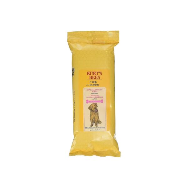 All Natural Mild Grooming Wipes for Dogs with Honey and Skin Moisturizers